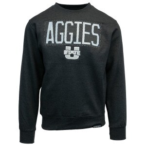 aggies utah state sweatshirt charcoal crew